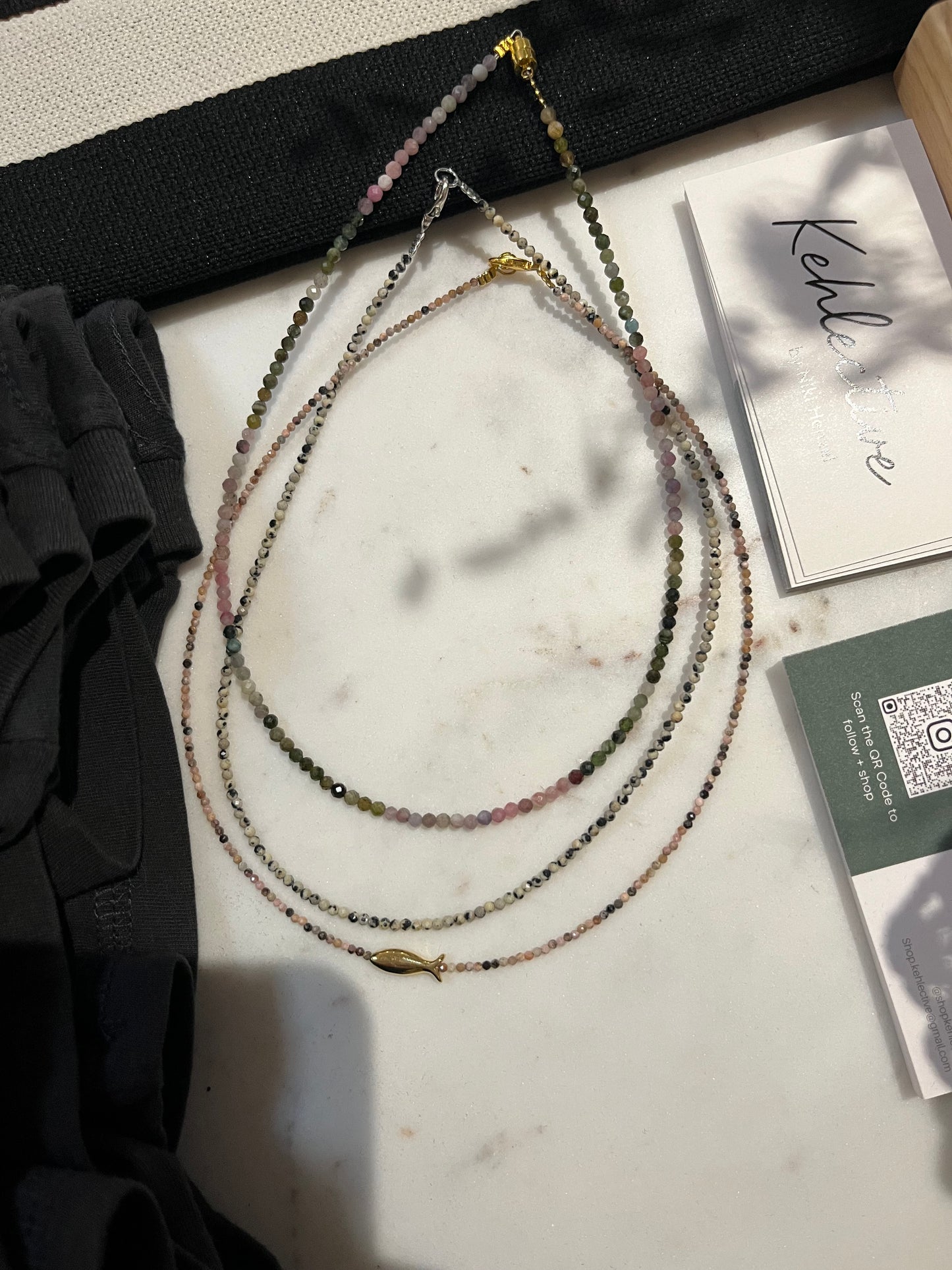 Whisper Strand Beaded Necklace