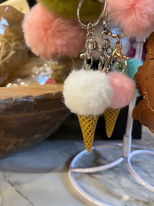 Mini Fur Keychains