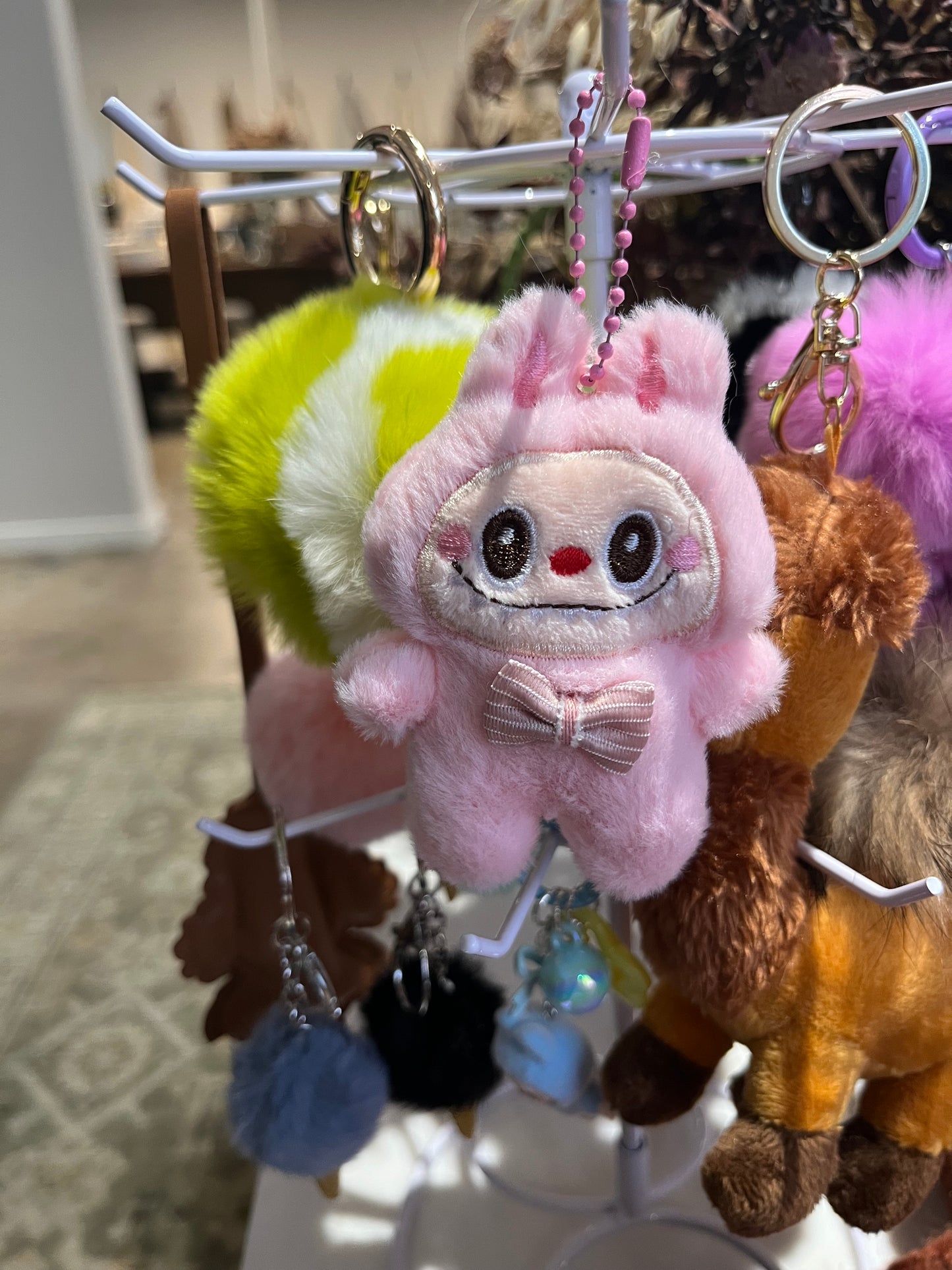Medium fur keychain