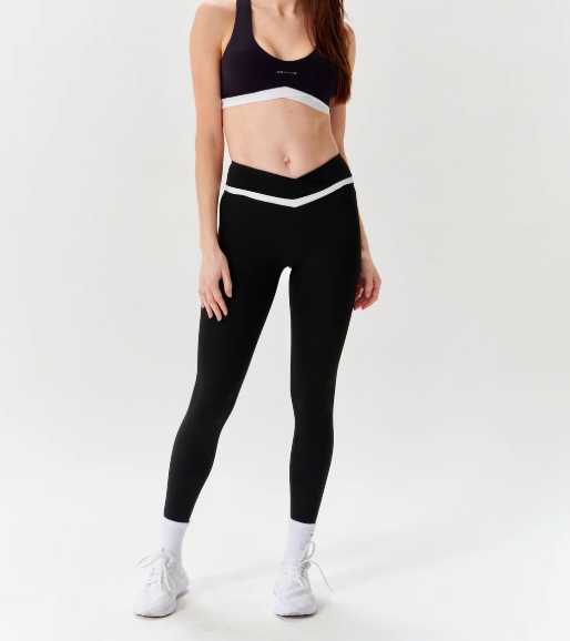 V-Sculpt Black/White Leggings