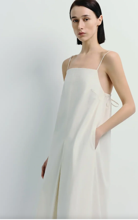 Voile Box Pleat Cami Dress