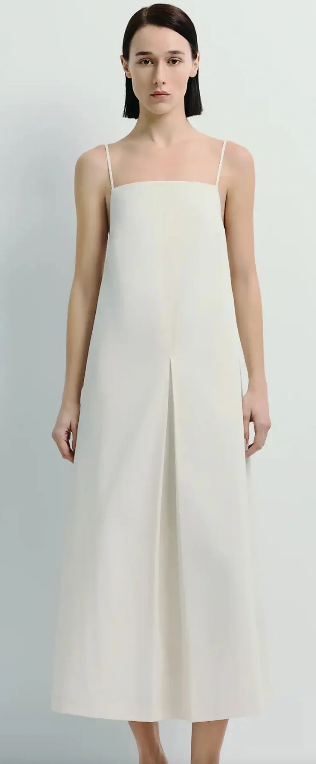 Voile Box Pleat Cami Dress