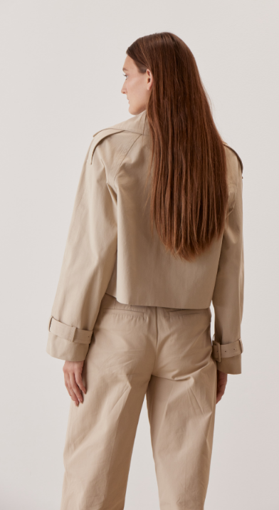 Enola Crop Trench Coat