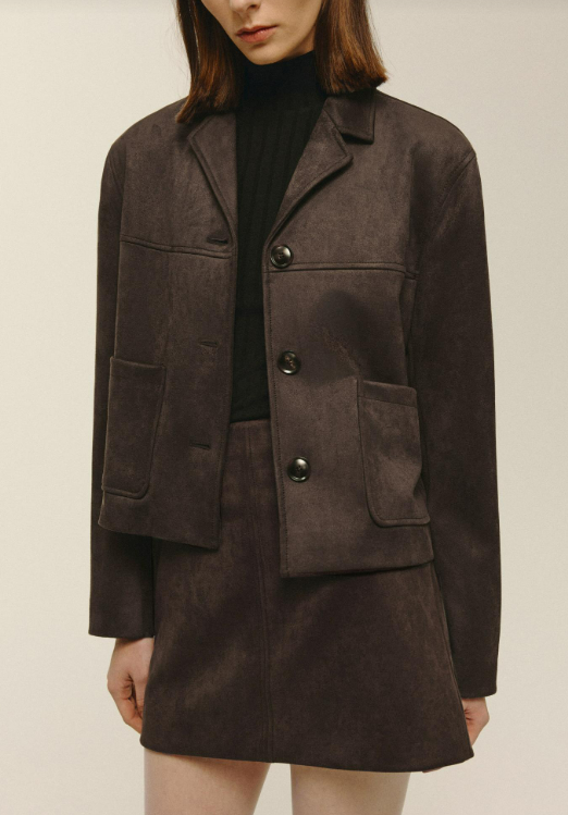 Hayes Vegan Suede Blazer