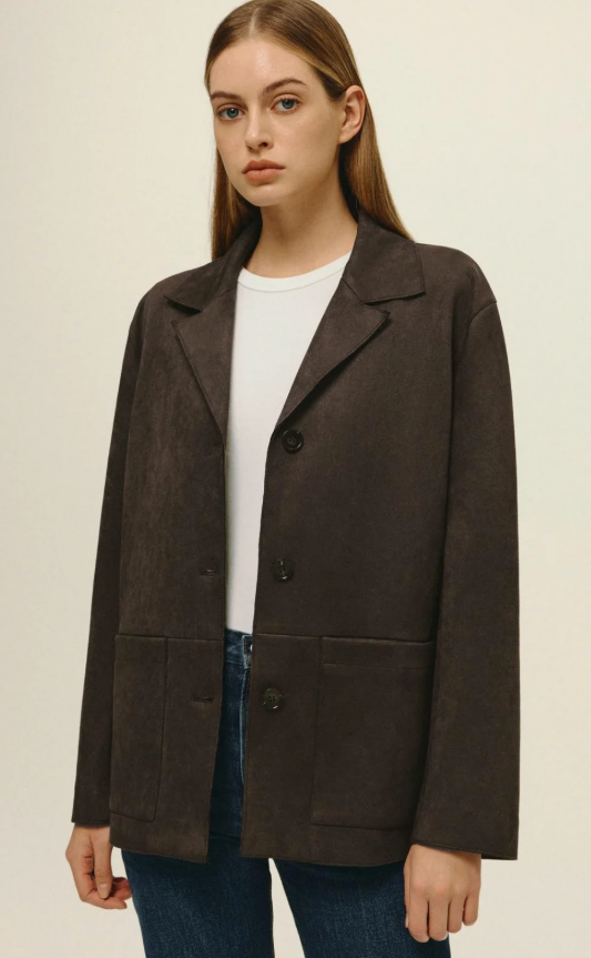 Hayes Vegan Suede Blazer