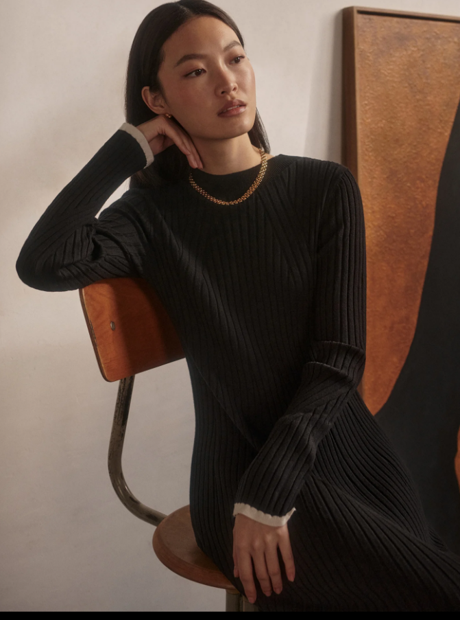 Axel Long-Sleeve Sweater Dress